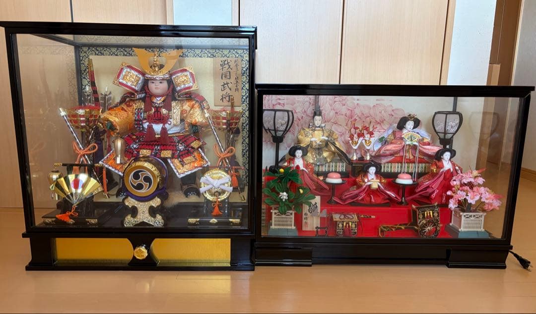 雛人形と五月人形のセット（写真3枚あります）