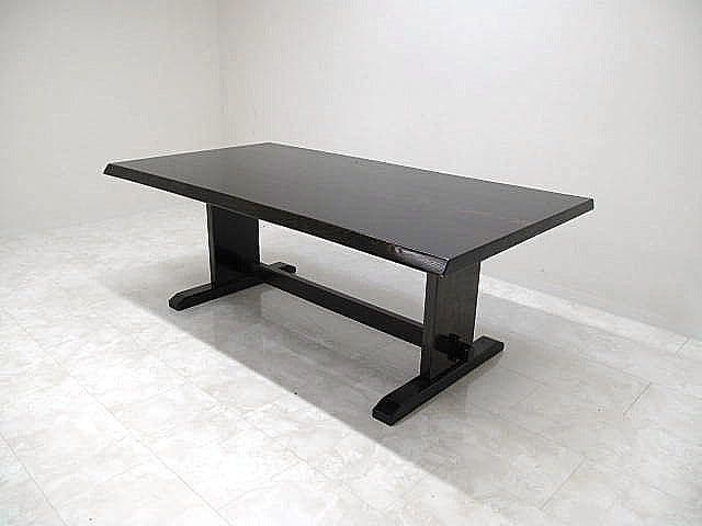 【美品】松本家具 欅無垢材 ダイニングテーブル W180cm 伝統工芸　国産