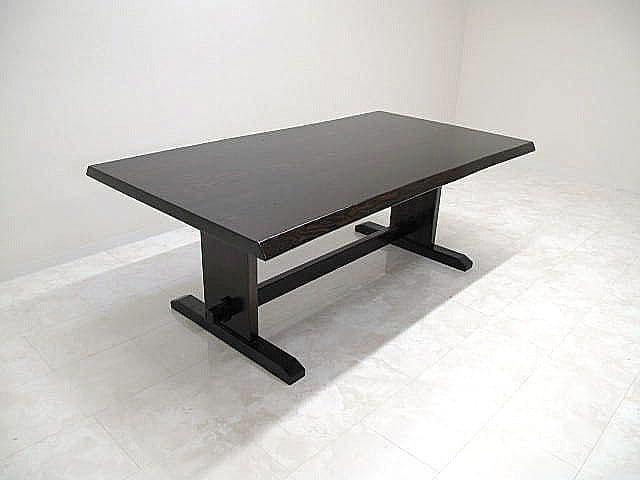 【美品】松本家具 欅無垢材 ダイニングテーブル W180cm 伝統工芸　国産