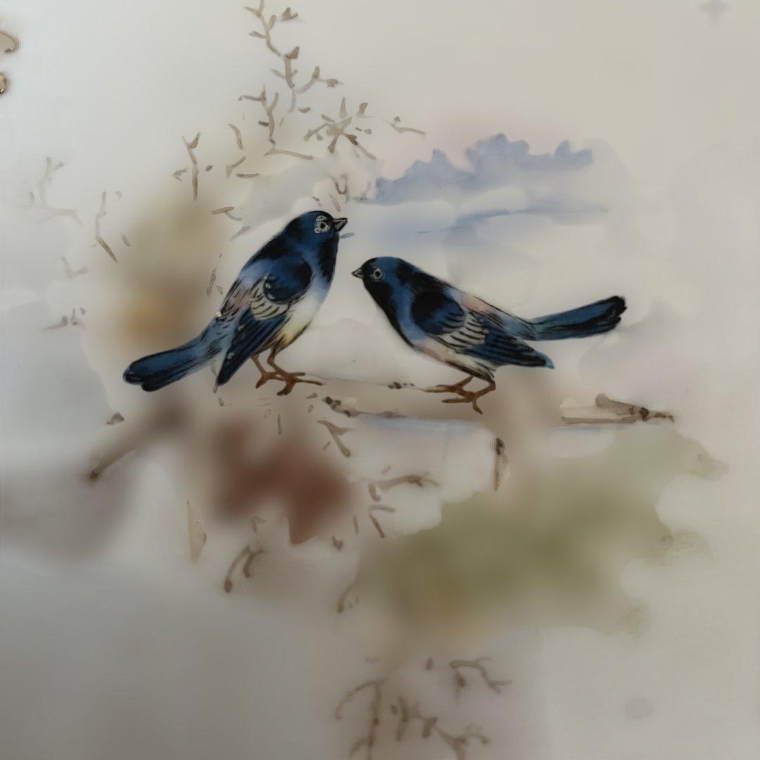 希少品　日本製　輸出向け洋飾り皿　直径23㎝　アンティーク