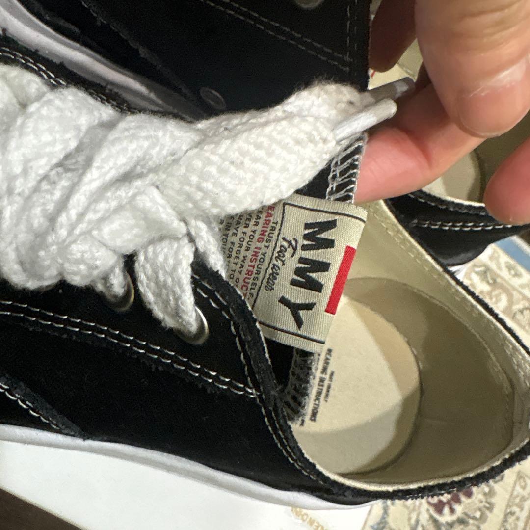 MIHARA YASUHIRO ブラック キャンバス スニーカー