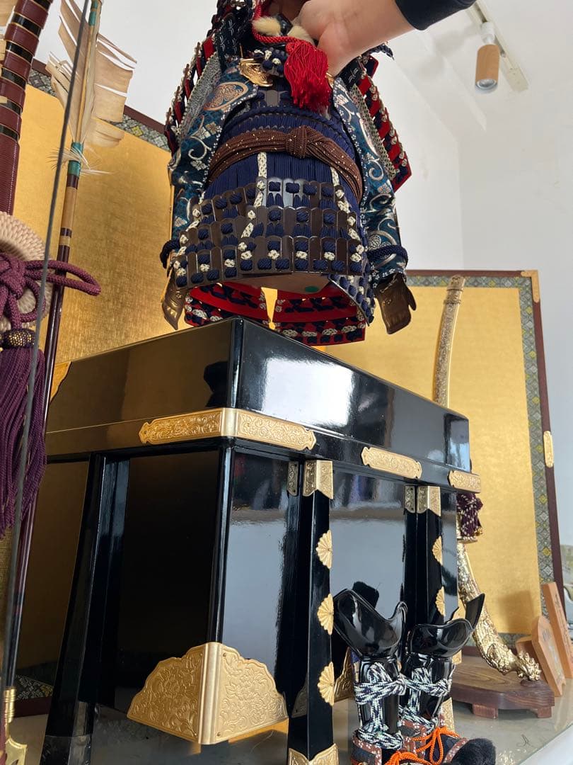 40年もの　五月人形 徳川家康 武士の鎧と兜