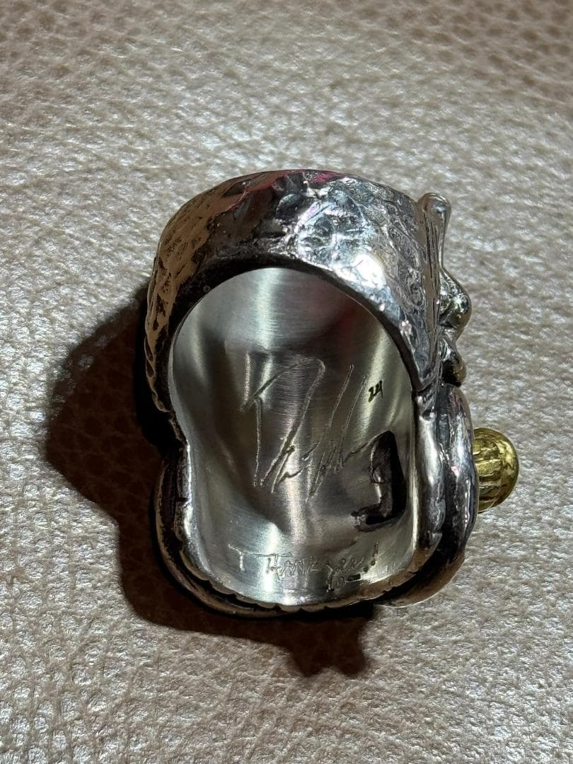 未使用品 パンチャーニューサッグリング w/ブラスビッグシガー＆Sギアロゴ＆ギア