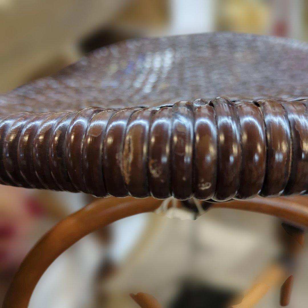 ツルヤ商店 籐源郷 スツール だ円 USEDラタン 国産品手作り 現行品