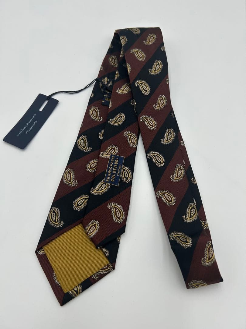 新品未使用　FRANCO BASSI ネクタイ　フランコバッシ ブラウン系