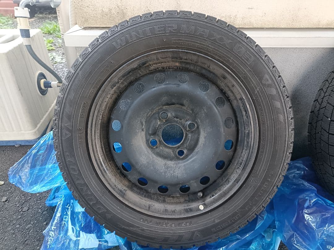 ダンロップ ウィンターマックス03 スタッドレスタイヤ 14インチ パッソ