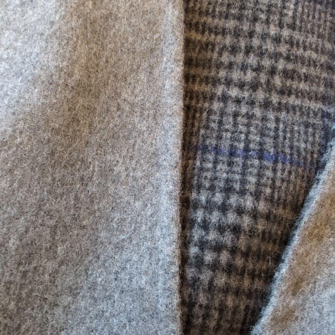 【専用】自由区　リバーシブル　ウールリバー ノーカラーロングコート