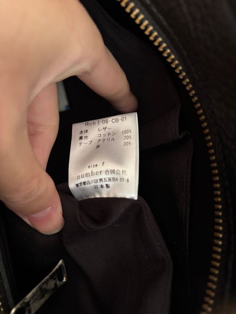 CTHY×Rich I　LEATHER MINI HELMET BAG　アノネイ