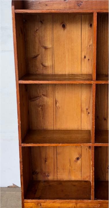 期間限定 送料込!! アンティーク 無垢 木製 ディスプレイ オープン シェルフ