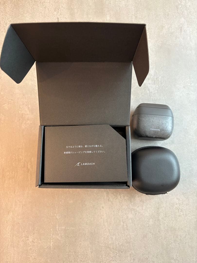 パナソニック ラムダッシュ パームイン　石目調タイプ 5枚刃 マーブルブラック