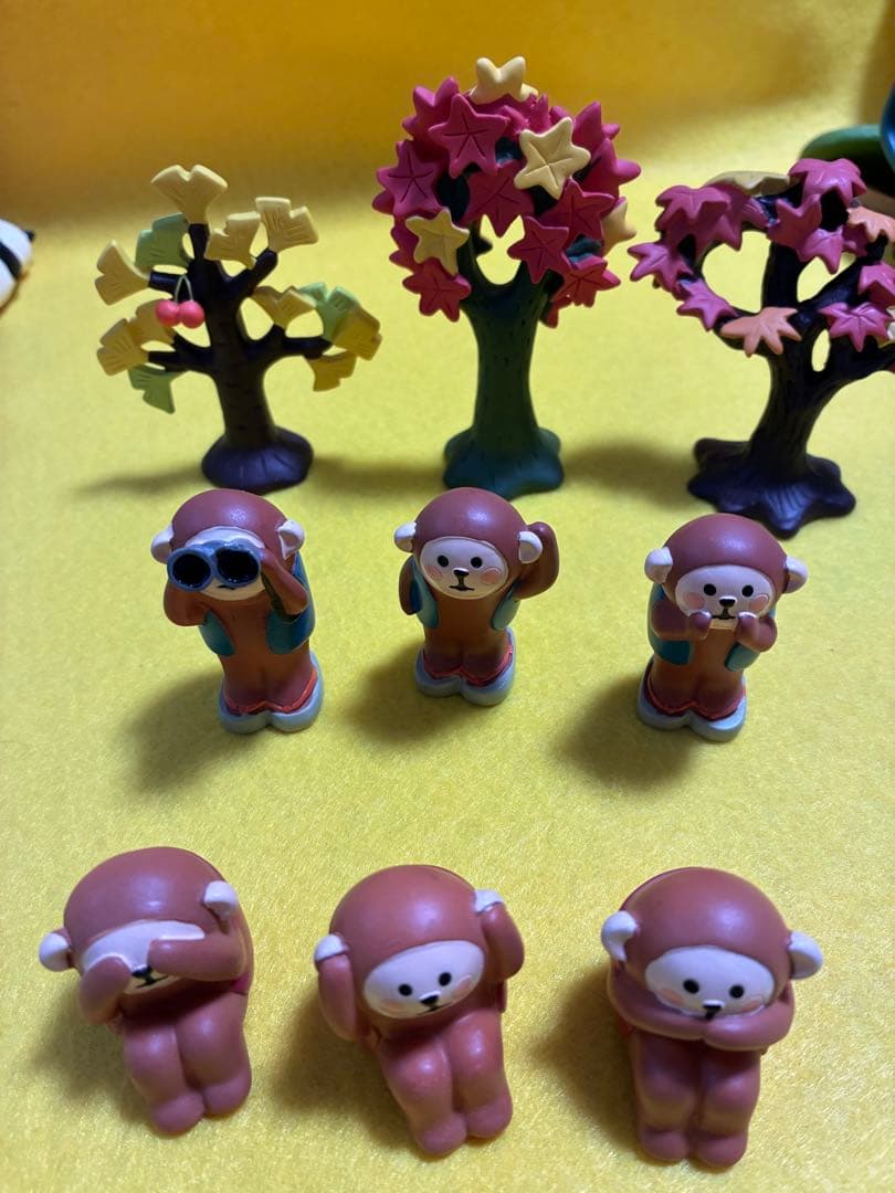 コンコンブル　三猿　ポジティブ三猿　イチョウ　もみじ　朝顔　その他