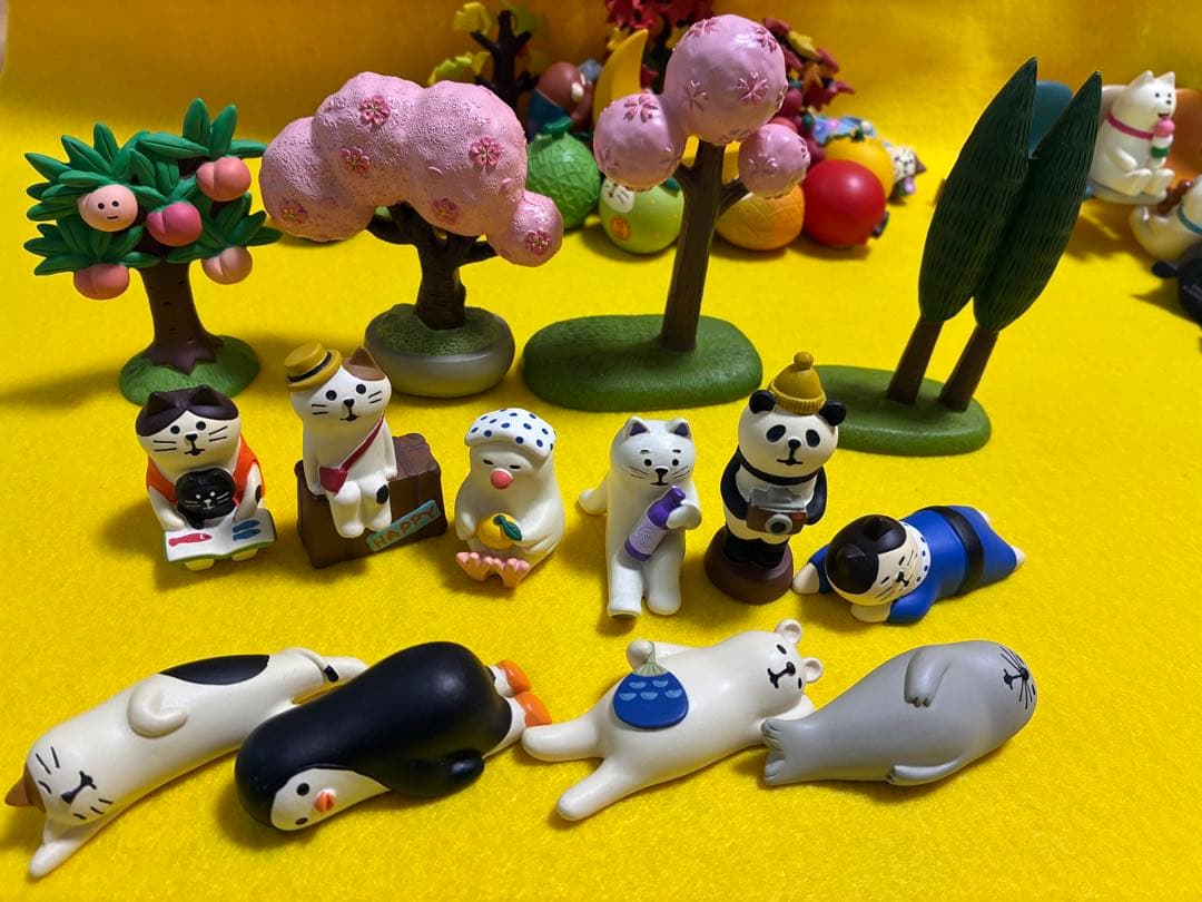 コンコンブル　三猿　ポジティブ三猿　イチョウ　もみじ　朝顔　その他