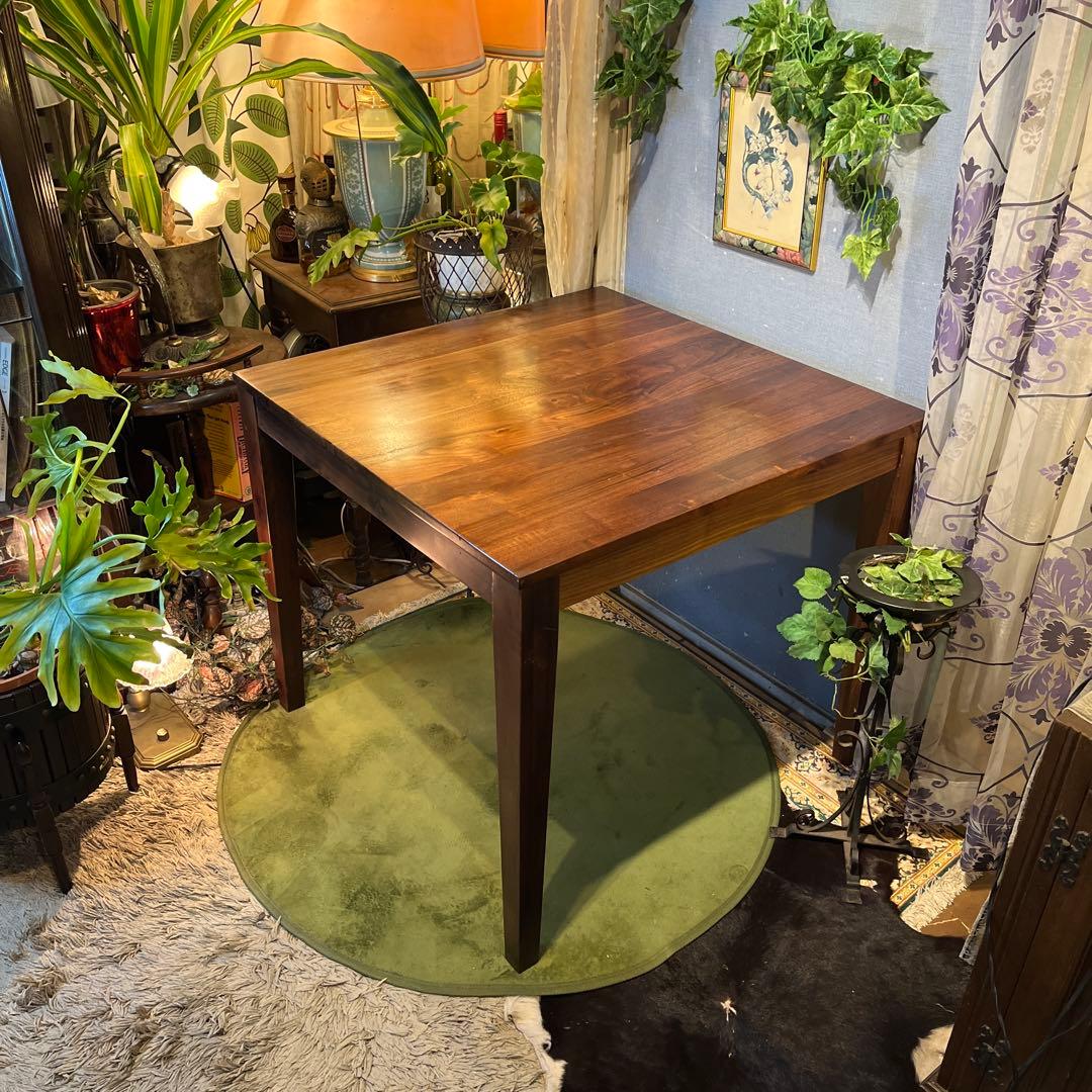 Sale 美品　ヴィンテージ ウォールナット無垢　コンパクト　ダイニングテーブル