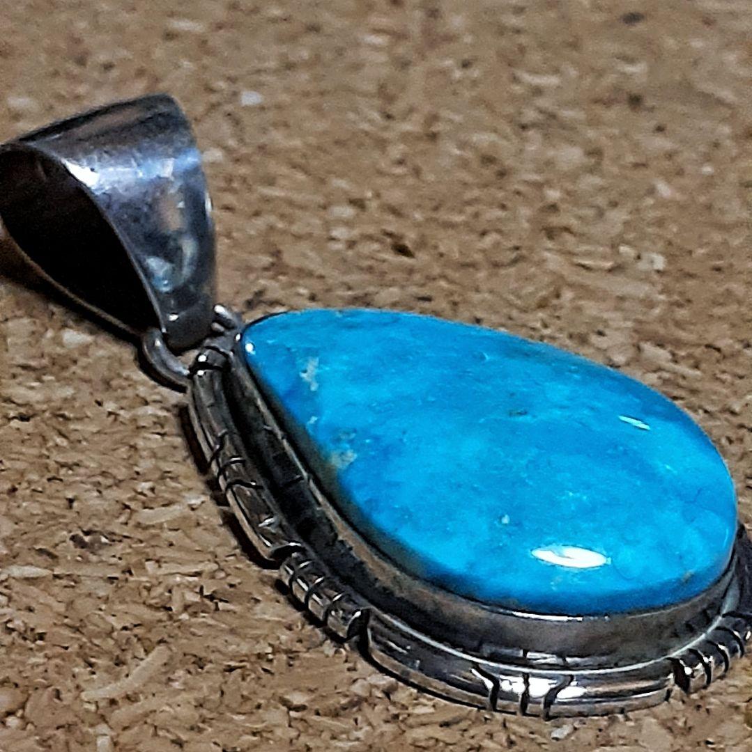 年末特価中　ターコイズ シルバーペンダント