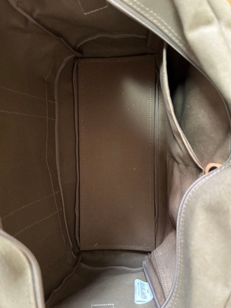 ♪期間限定特別値引き中♪　　犬印鞄製作所のブラウンキャンバスボストンバッグ