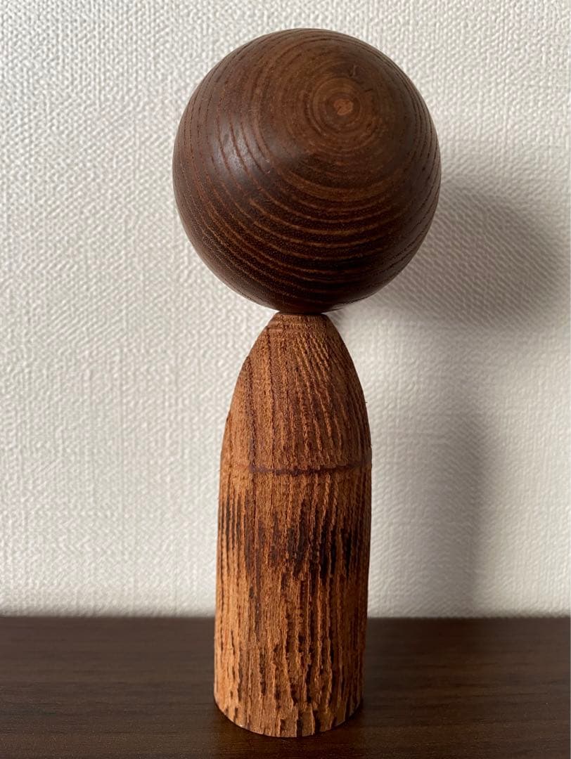 ペア 石原 日出男 Hideo 創作 こけし 可愛い レトロ kokeshi