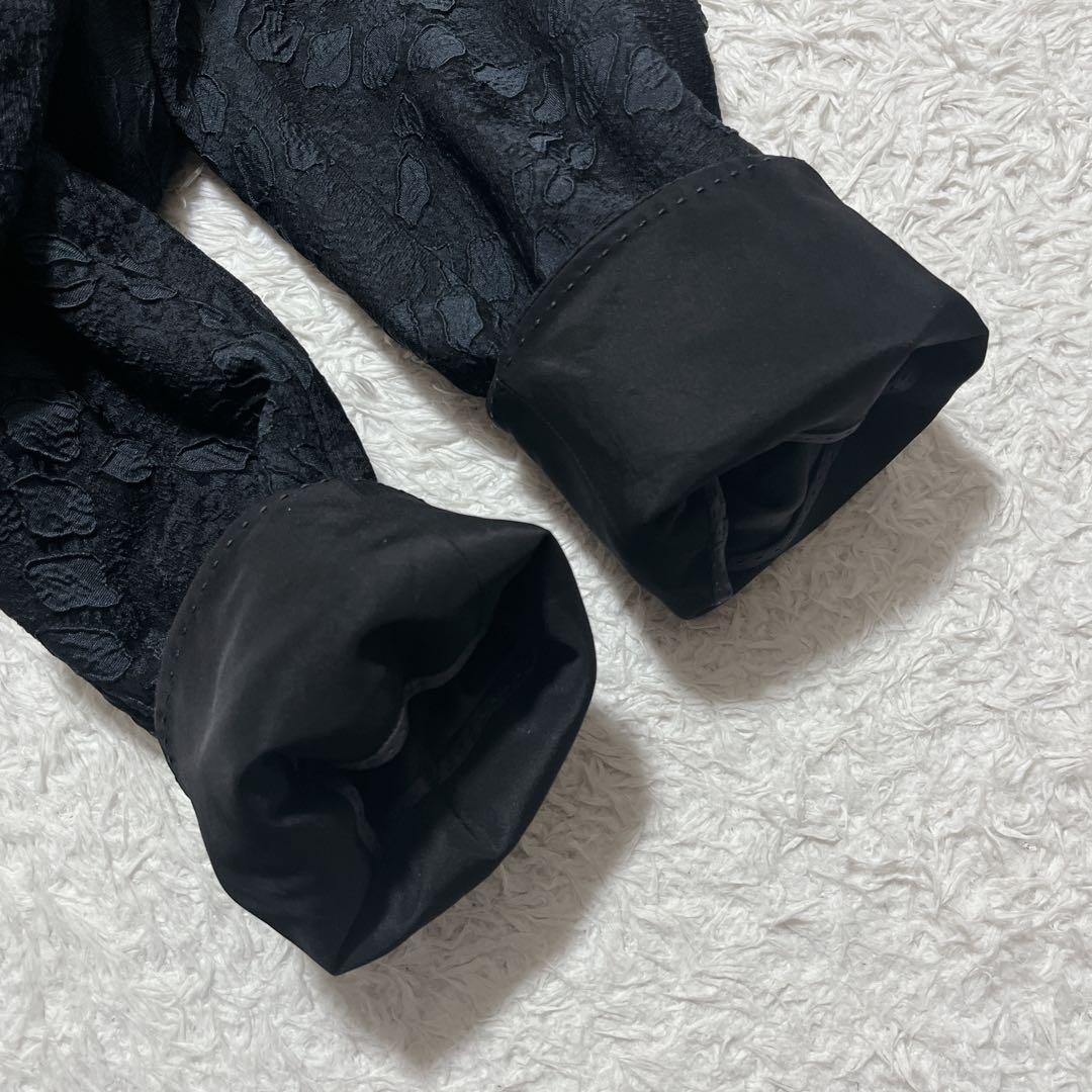 未使用✨SHIATZY CHEN ロングコート　ジャガード　総柄　刺繍　紺