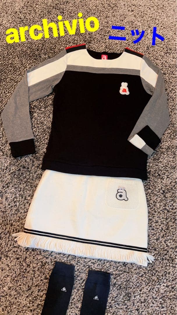 archivio＊アルチビオ＊ニット＊トップス＊ゴルフウェア＊ゴルフ女子