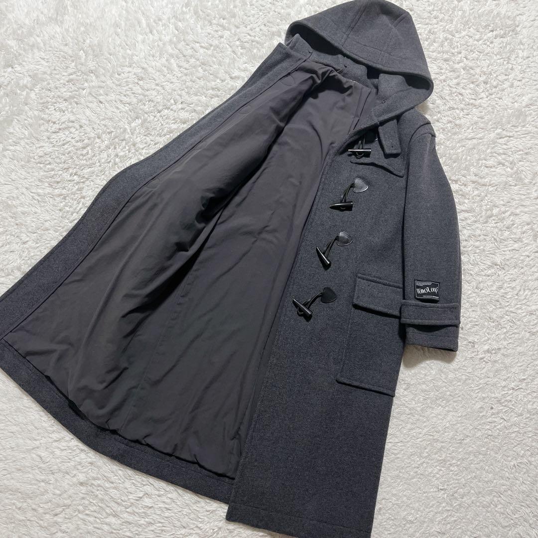 Mila Owen ロング ダッフルコート チャコールグレー