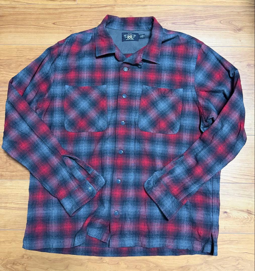 RRL オンブレチェックシャツ XL