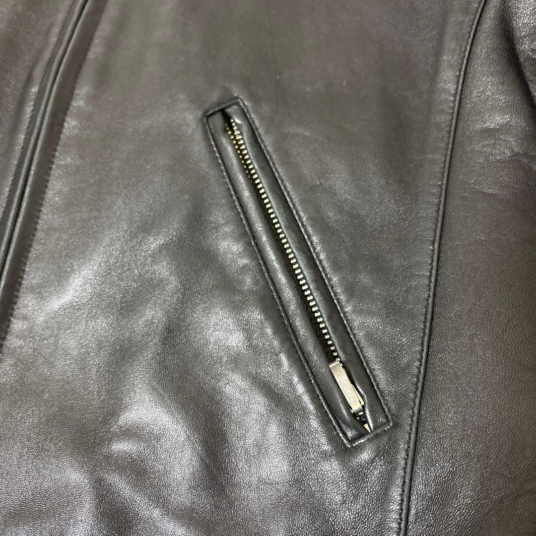 CHEVIGNON シェビニオン　レザーライダースジャケット　シングル　ベルト