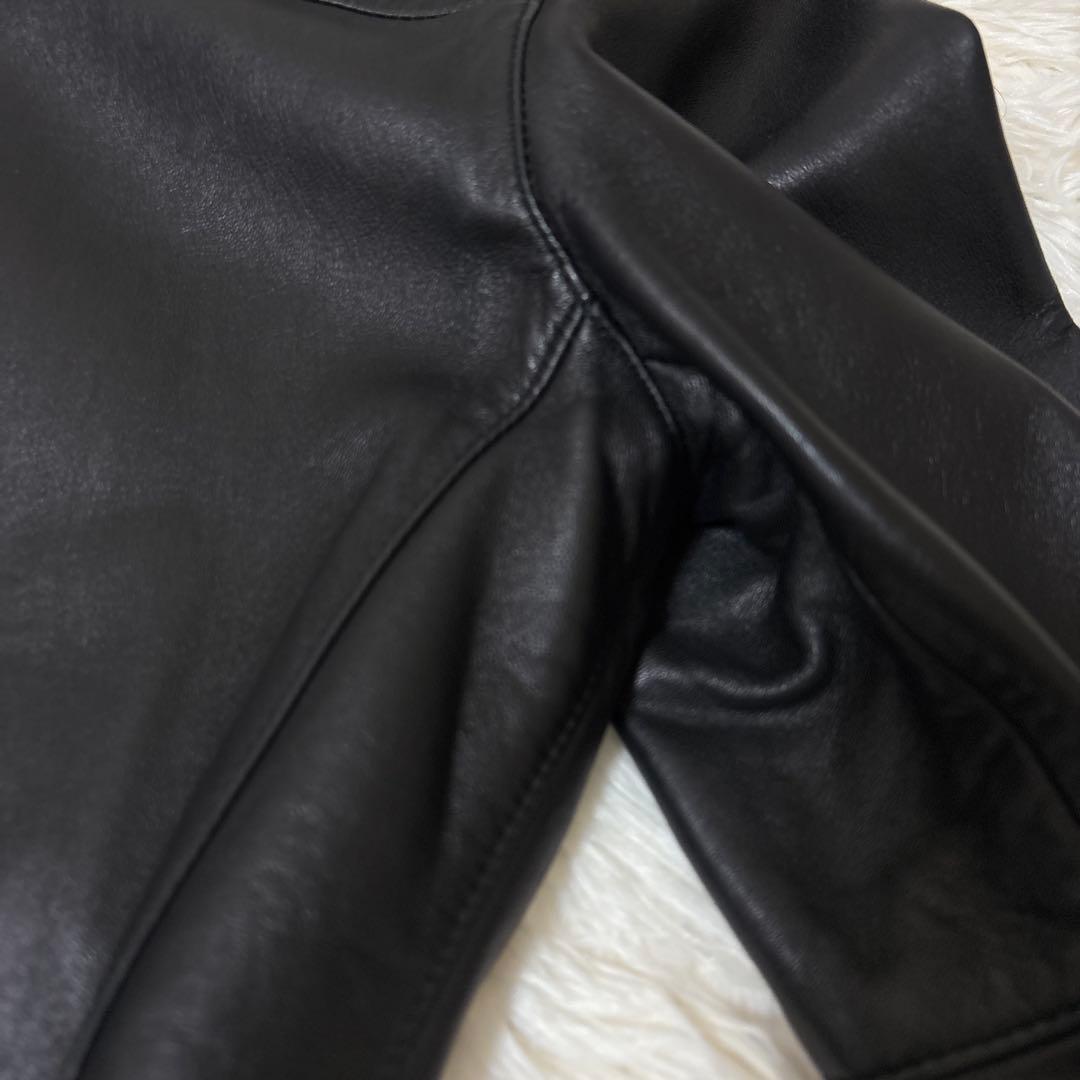 CHEVIGNON シェビニオン　レザーライダースジャケット　シングル　ベルト