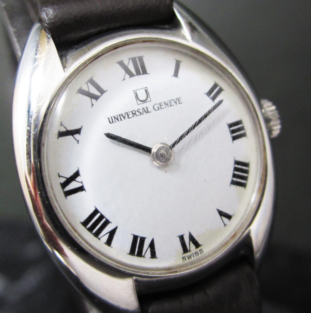 ユニバーサルジュネーブ　手巻き　腕時計　純正尾錠