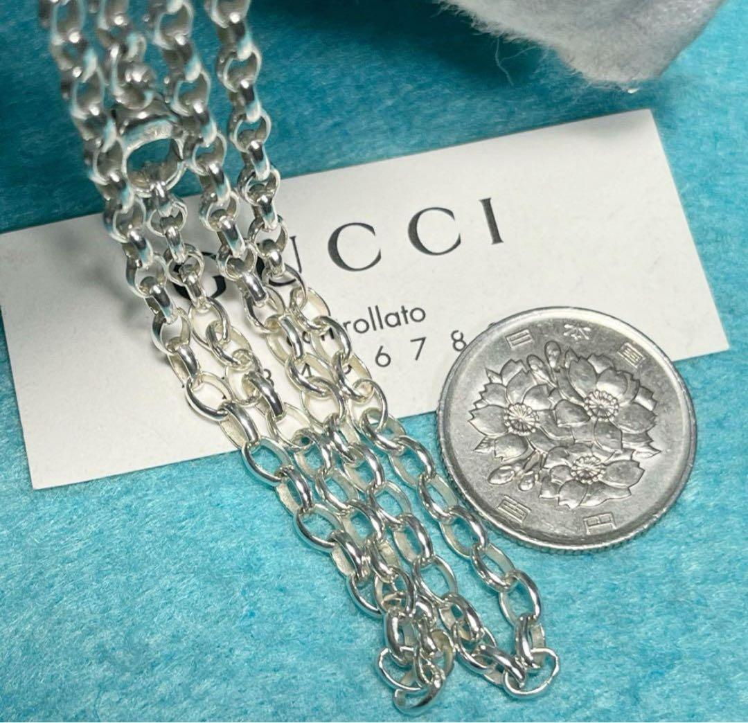 極美品‼️GUCCI 3.2ミリシルバー925 チェーンネックレス