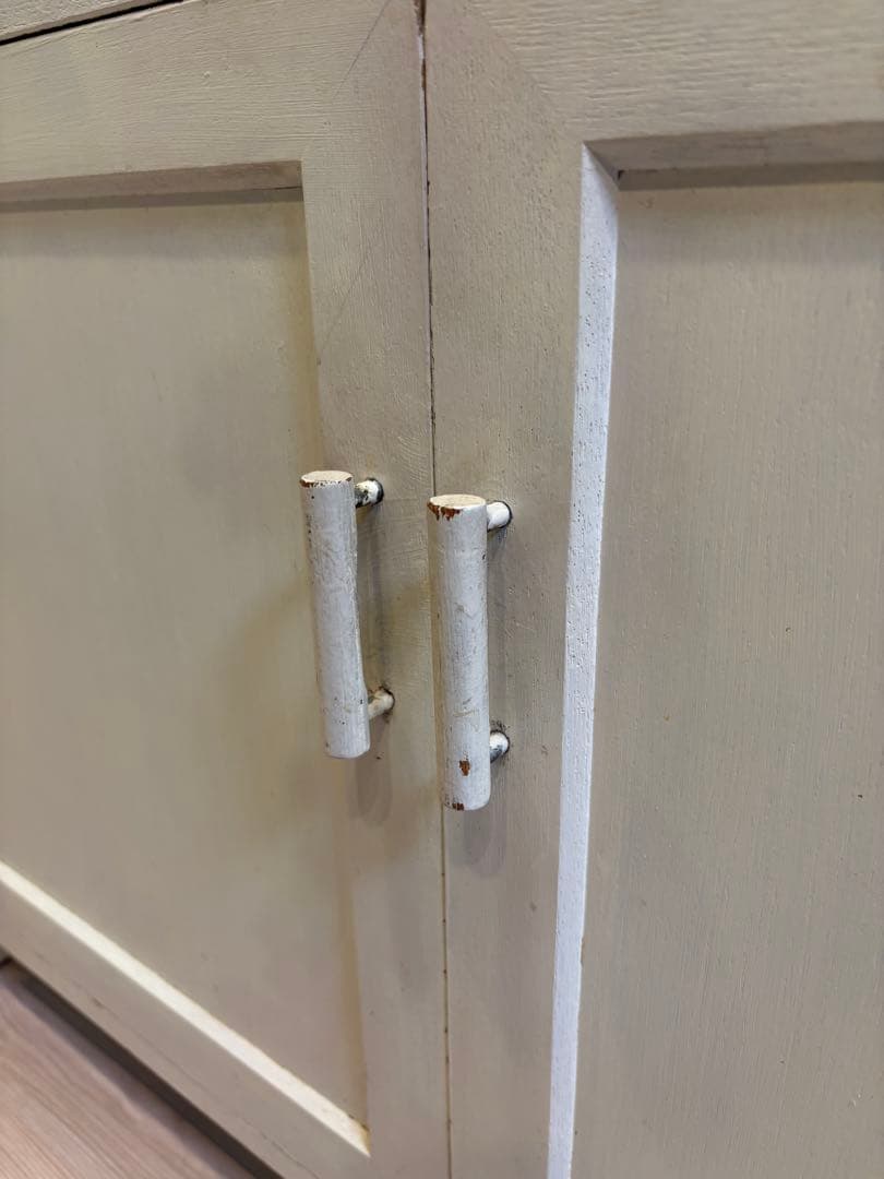 食器棚　ホワイト　ライティングビューロー　収納棚　木製　白