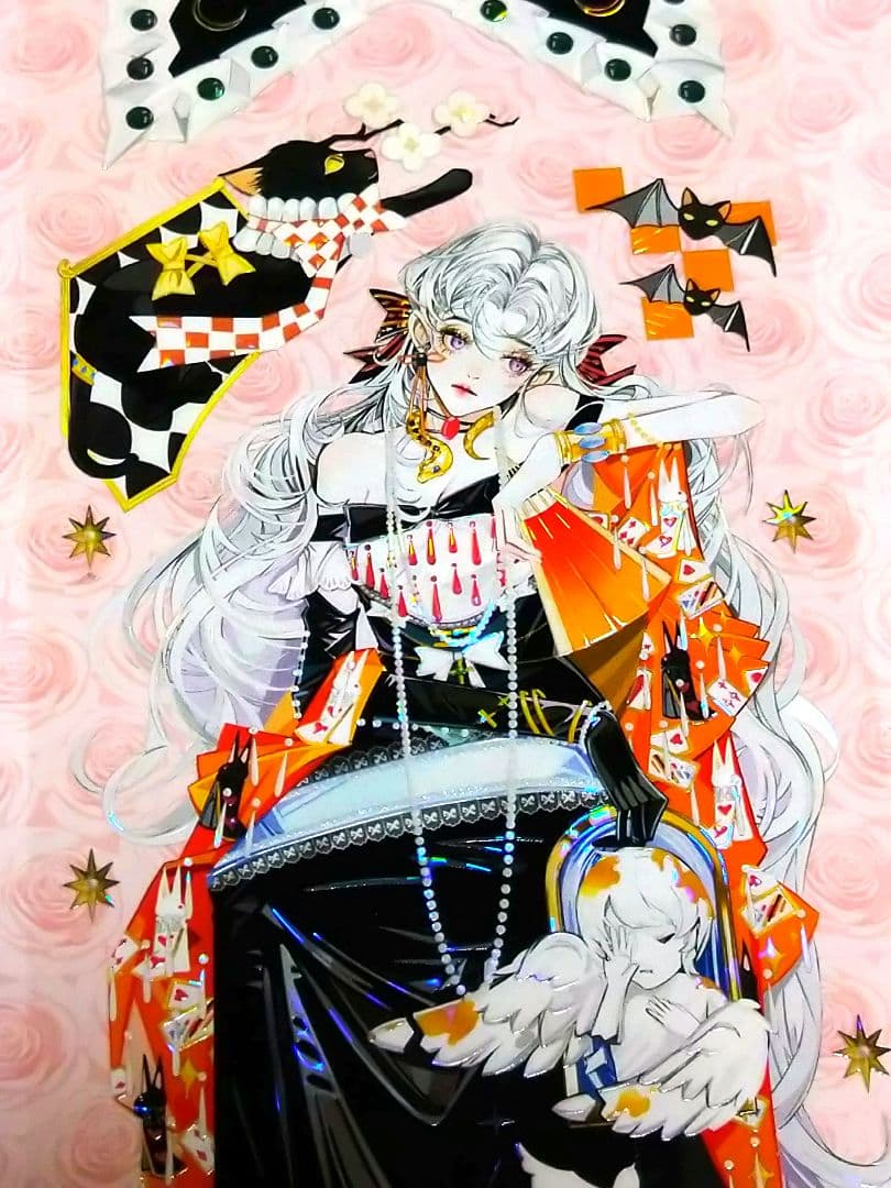 J958＃血王座(贝壳光)shine切り売り海外人物マステ