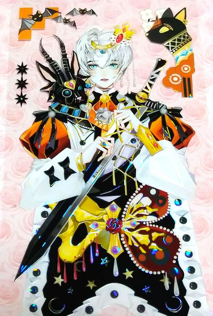 J958＃血王座(贝壳光)shine切り売り海外人物マステ