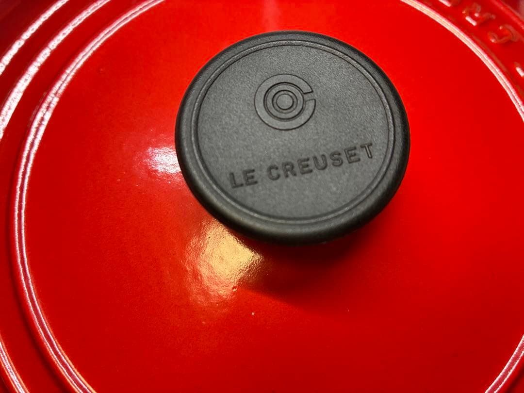 LE CREUSET ル・クルーゼ ココットロンド 22CM チェリーレッド 赤
