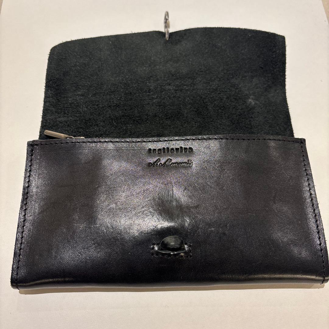 アレクサンダーマナミ　 ブラック革財布 ALEKSANDR MANAMIS