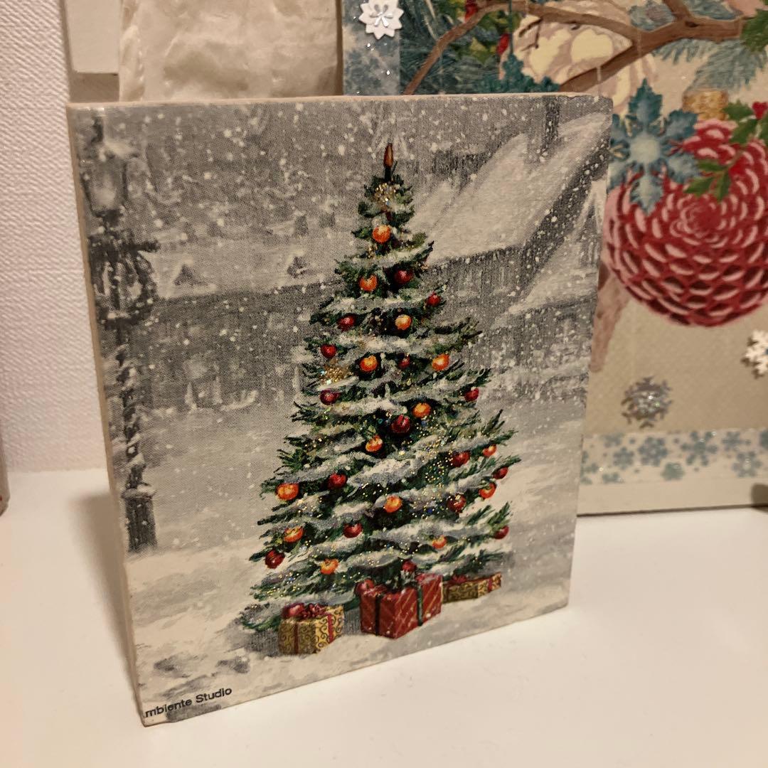 デコパージュ作品クリスマスツリー