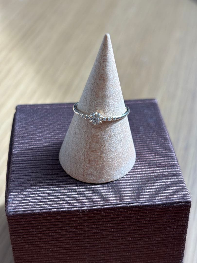 COCOSHNIK ダイヤモンドラウンドリング イエローゴールド　保証書あり