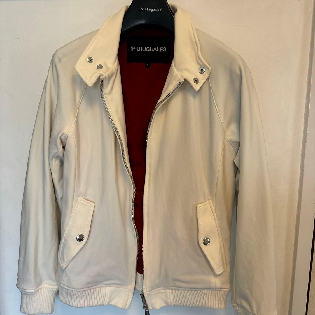 1PIU1UGUALE3 ホワイトレザー ジャケット　サイズⅣ