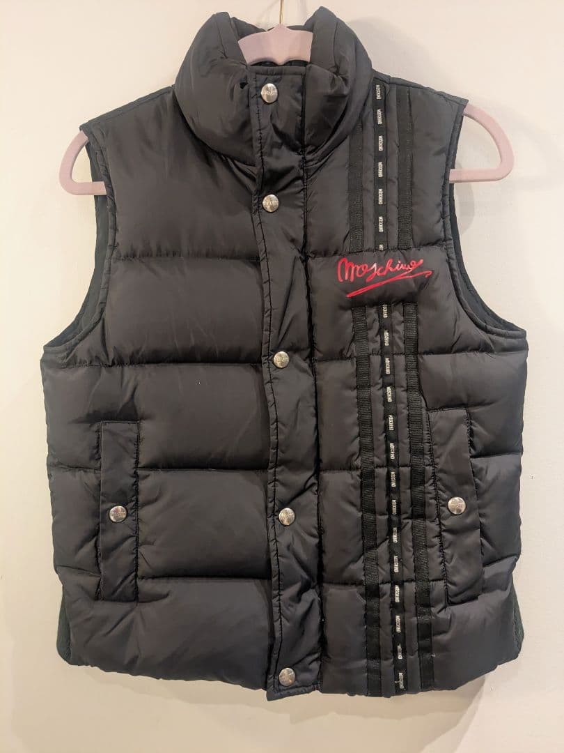 Moschino ブラック ダウンベスト