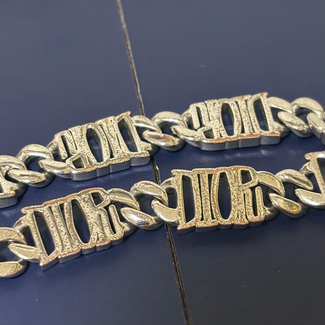 DIOR × STUSSY ディオール ステューシー ロゴ チェーンリンクブレス