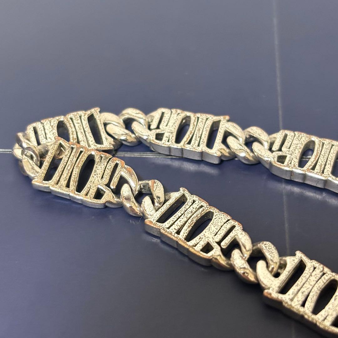 DIOR × STUSSY ディオール ステューシー ロゴ チェーンリンクブレス