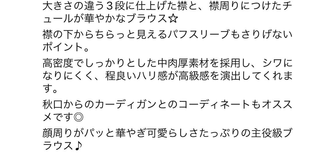 にゃん　ロージーモンスター　半袖ブラウス　ブラック