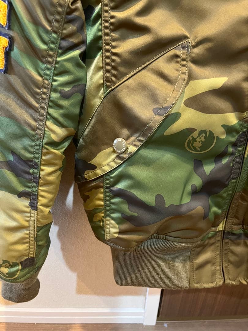 超名作HYSTERIC GLAMOUR高級AUSTINロゴ迷彩柄MA-1 S美品