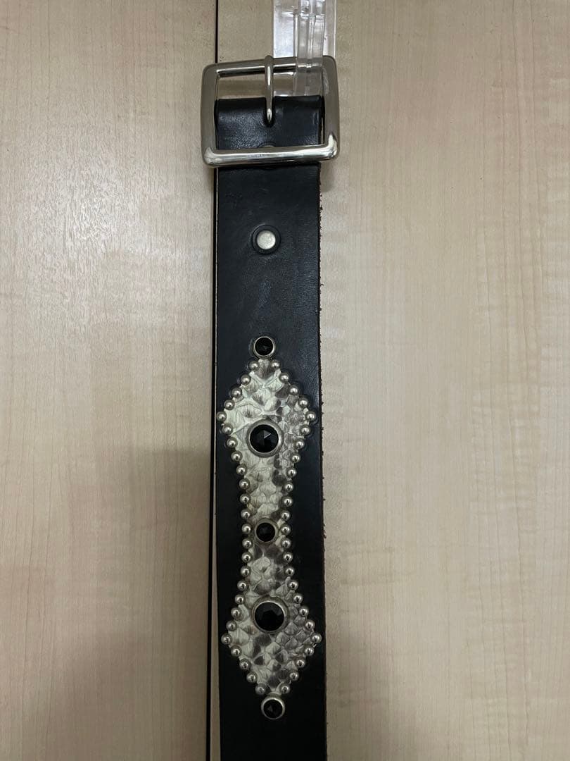 【最終価格】HTC RATS レザー ベルト スタッズ ピーナッツ コラボ