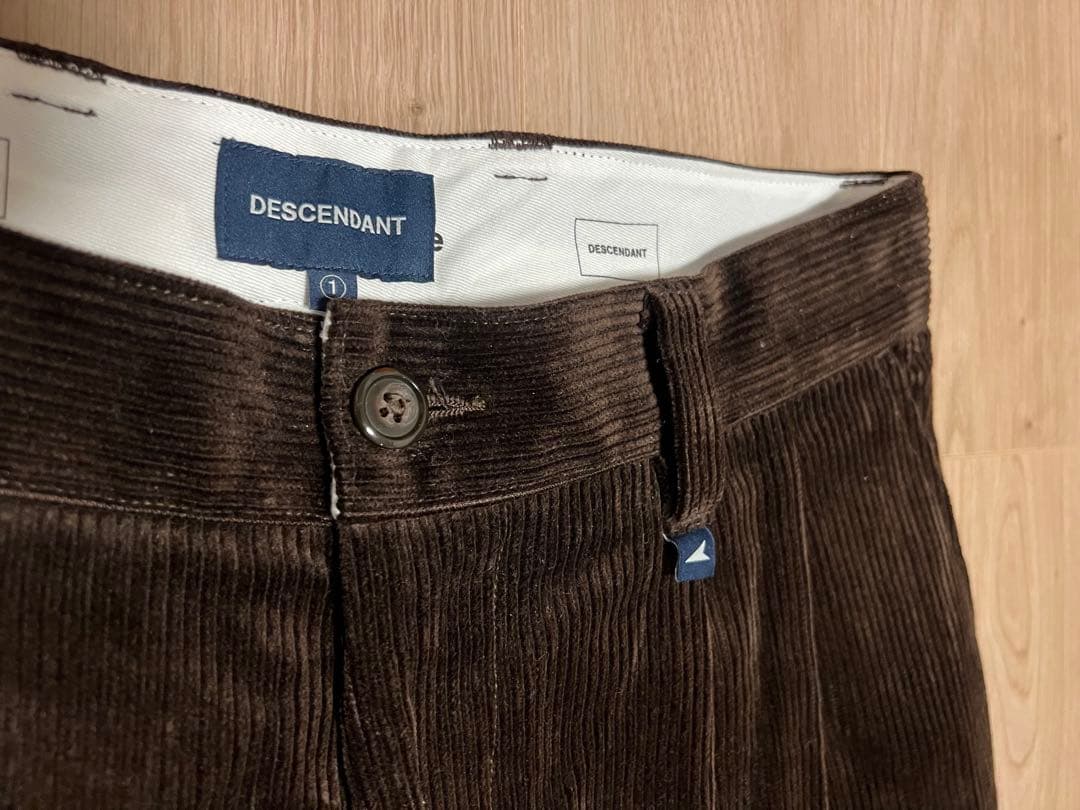 パンツ DESCENDANT CORDUROY TROUSERS BROWN S