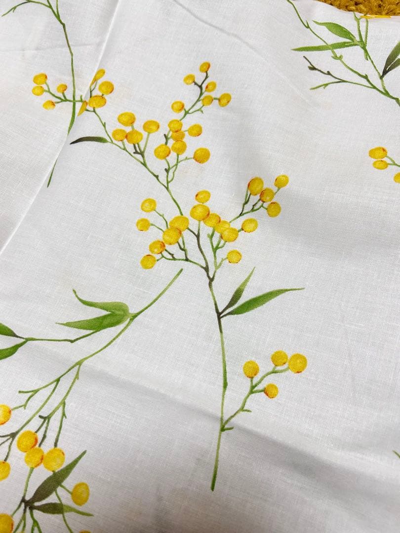 ZARA ミモザ柄デュペカバー&ピローケース