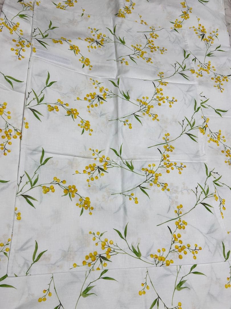 ZARA ミモザ柄デュペカバー&ピローケース