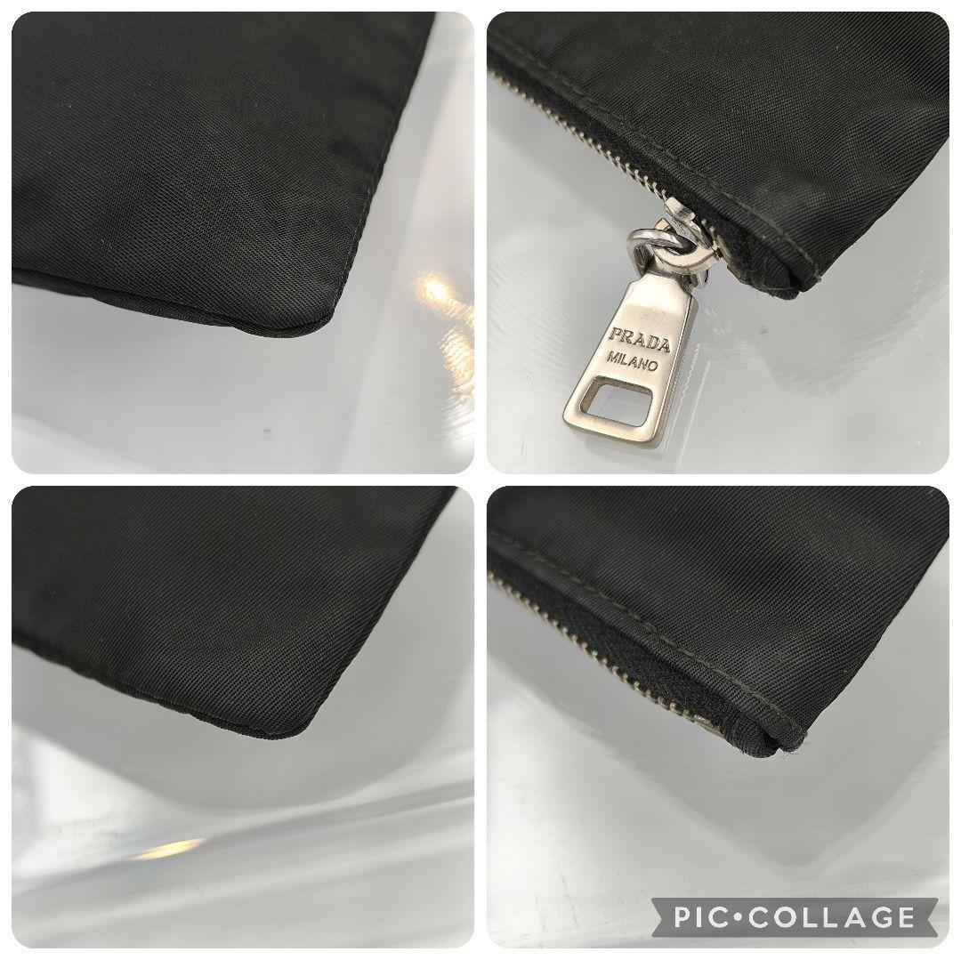 激レア✨PRADA スカル ポーチ ドクロ ブラック テスート プラダ