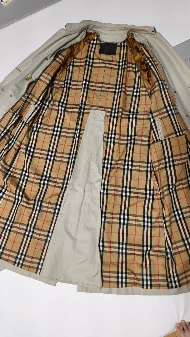 バーバリー　トレンチコート　ロングコート　ライナー付　ノバチェック