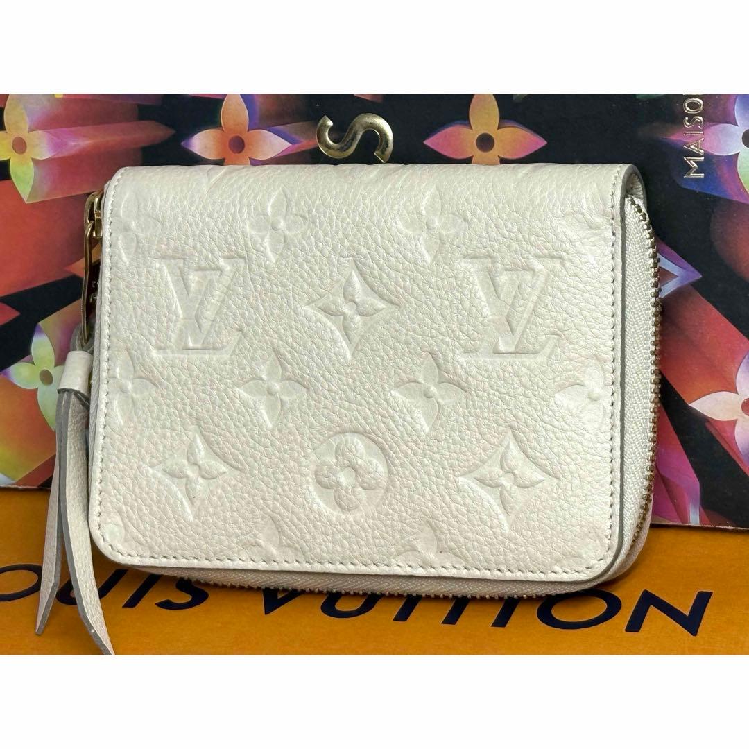 極美品！ルイヴィトン　アンプラント　スクレットコンパクト　アイボリー系