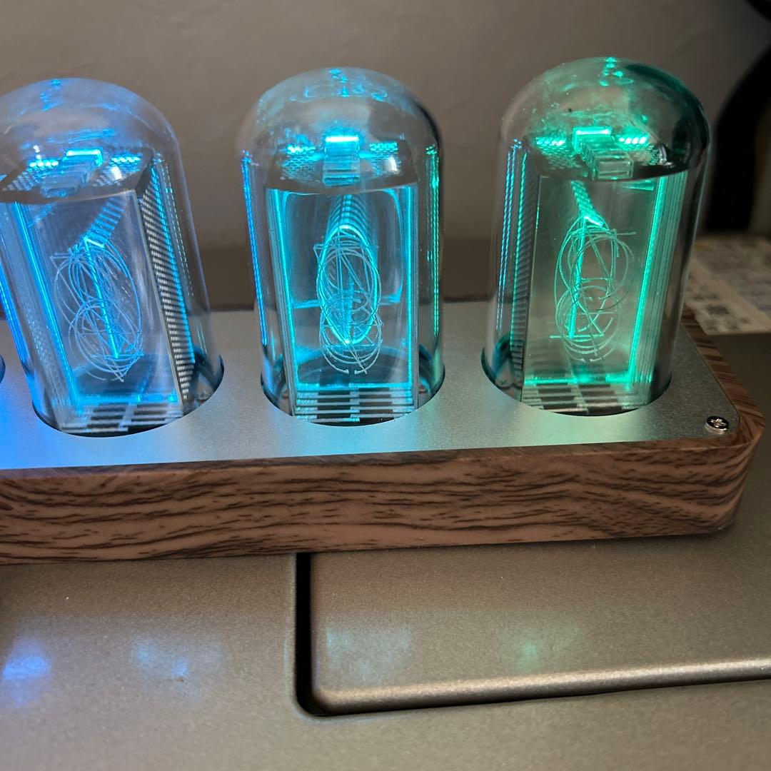 ClocTeck ニキシー管風時計　ニキシー菅　置き時計