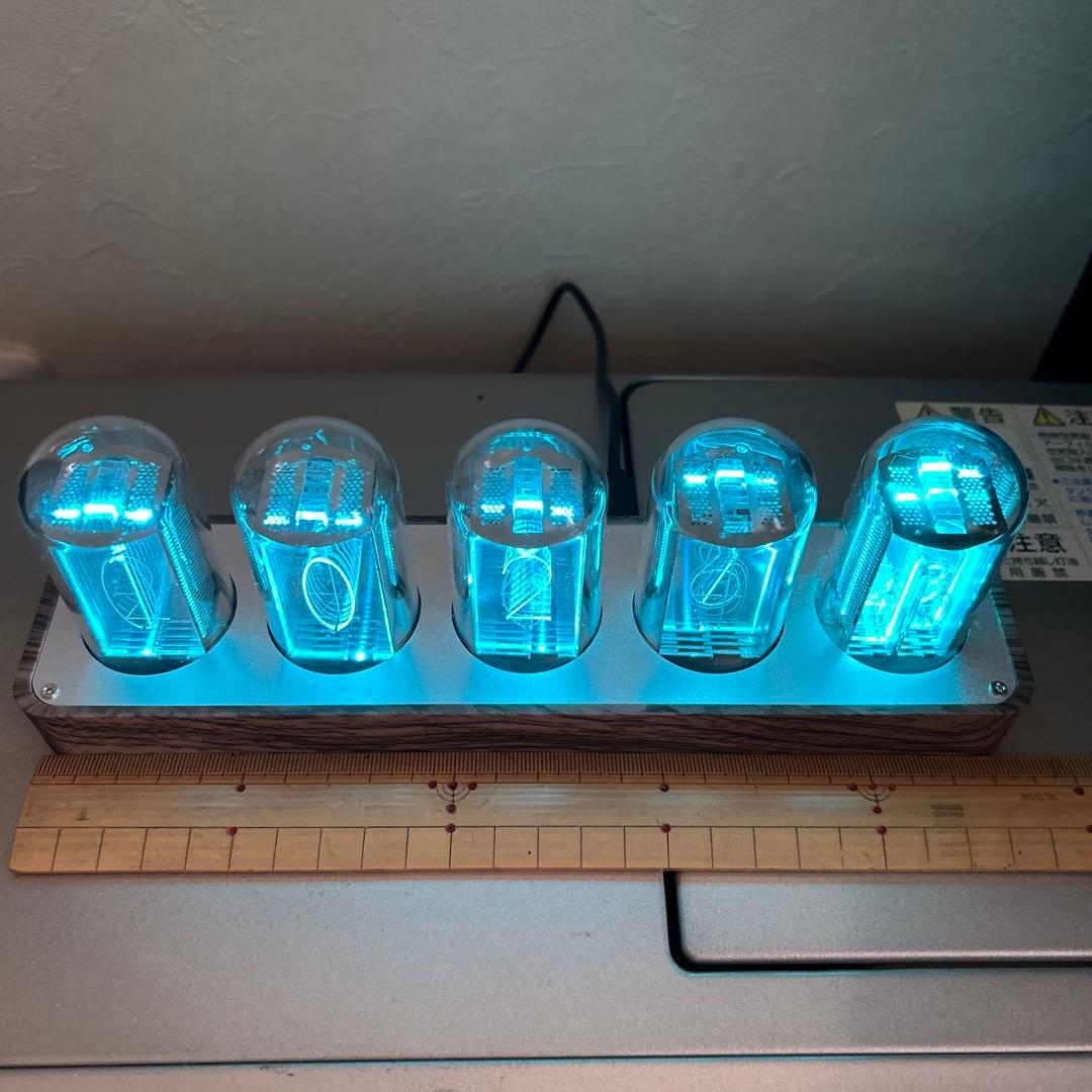 ClocTeck ニキシー管風時計　ニキシー菅　置き時計